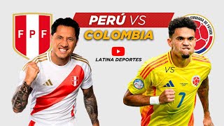 PERÚ VS COLOMBIA EN VIVO ELIMINATORIAS SUDAMERICANAS  LATINA DEPORTES [upl. by Llahsram]