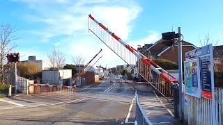 Bedhampton Level Crossing Hampshire [upl. by Ansela376]