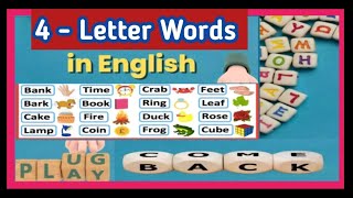 Four Letter Words  Four Letter Words In English  35 Four Letter Words  MS TUTOR [upl. by Worra]