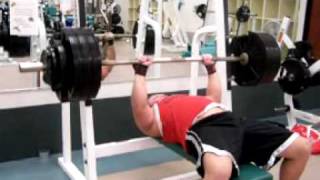 380lbs bench press RAW no spot 380 benchpress [upl. by Macdermot]