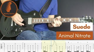 Animal Nitrate  Suede Guitar Cover amp Tab [upl. by Felder]