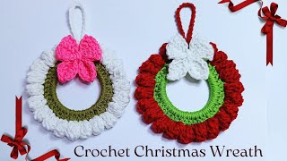 Easy Ways to Crochet Christmas Wreaths for Beginners  Crochet Tutorials [upl. by Ylla226]