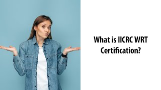 What is IICRC WRT Certification [upl. by Rubi863]