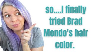 Refreshing my purple hair color with Brad Mondos new XMondo Hair Color [upl. by Aletta713]