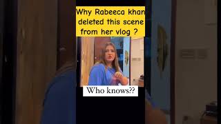 Rbeeca Khan vlog deleted Scene rabeecakhan vlog viralvideo [upl. by Airetas481]