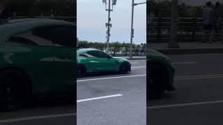 BMW M4 Green body with Yellow headlights cars bmw [upl. by Nahtad775]