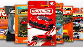 Showcase  Matchbox New Basics 9 Pack Sets 5 Pack Sets Moving Parts Convoys Hitch amp Haul amp More [upl. by Nnaeiram]