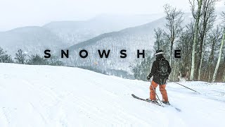 Snowshoe Mountain Skiing in 4K Cinematic  POWDER IN WEST VIRGINIA  100 Subscriber Special [upl. by Lotus]