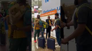 Sports minister Gayton McKenzie welcomes Proteas Women at OR Tambo Airport [upl. by Toogood]