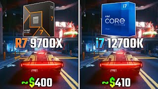 RYZEN 7 9700X vs INTEL i712700K  Test in 6 Games [upl. by Ecnarrat]