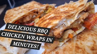 Quick and Tasty BBQ Chicken Wraps You’ll Love  cookbook 📖 [upl. by Ozkum]