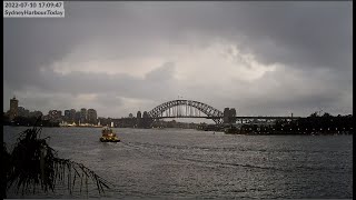 Its stopped raining But will we have a beautiful sunset This is Sydney Harbour Australia LIVE Cam [upl. by Aja293]