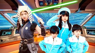 DISNEY STAR WARS  KAYCEE amp RACHEL in WONDERLAND FAMILY [upl. by Joycelin37]