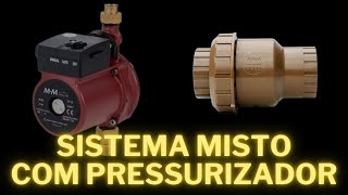 Sistema misto com pressurizador engenhariacivil construçãocivil obras [upl. by Isiah215]