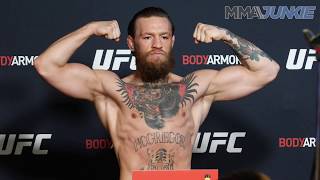 UFC 246 McGregor vs Cerrone mainevent official weighin highlight [upl. by Iv]