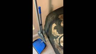 Walmart Great Value Lobby Broom amp Dustpan Kit BASIC REVIEW after using it for 1 Year [upl. by Jamaal]