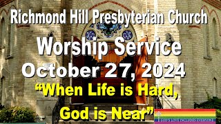 October 27 2024 Worship Service [upl. by Keener]