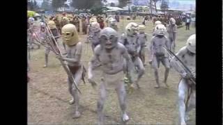 Asaro Mudmen amp Skeleton People in GarokaPNG [upl. by Odraode]