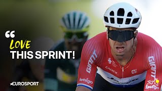 Dylan Groenewegen REACTS to Stage 6 PHOTO FINISH at the Tour de France 🇫🇷 [upl. by Gnok44]