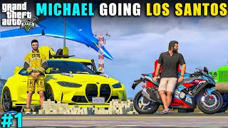 MICHAEL GOING TO LOS SANTOS FROM LIBERTY CITY  GTA V GAMEPLAY 1  GTA 5 [upl. by Siegfried21]