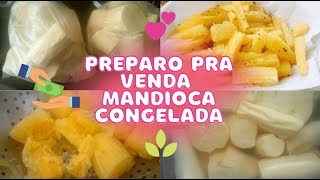 Como Congelar a Mandioca para vender  1kg 600 [upl. by Philps]