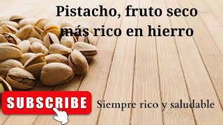 Beneficios y propiedades del pistacho un fruto seco muy rico en hierro [upl. by Burris]