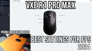 VXE R1 Pro Max Best Settings for FPS Now Works Perfectly Sensor Problem Solved [upl. by Adihaj]