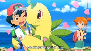 Bayleef meets Ash after a long in Aim to be a Pokemon master episode 7 [upl. by Ranite]