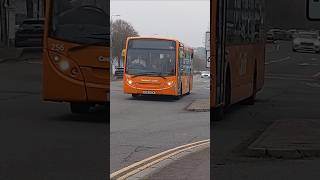 Cardiff bus E200 on route 92 in penarth road 256 shorts [upl. by Letnahs]