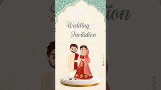 Get customised Caricature for Wedding Invitation Comment for price amp order💌 youtubeshorts [upl. by Anohs]