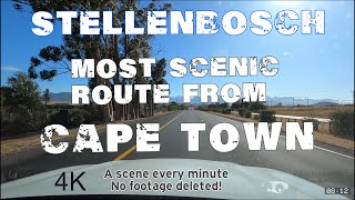 Driving to Stellenbosch South Africa  most scenic and safest route from Cape Town [upl. by Emse]