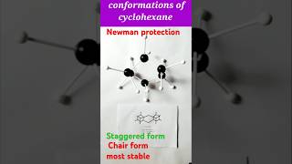 Conformations of cyclohexaneNewman projection for eclipsed and staggered formclass11chemistry [upl. by Storz]