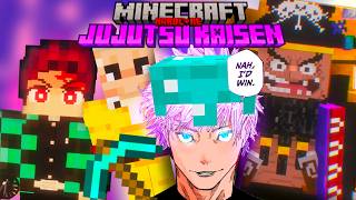 SOBREVIVI como SATORU GOJO en un MULTIVERSO ANIME en MINECRAFT HARDCORE [upl. by Yelsgnik]