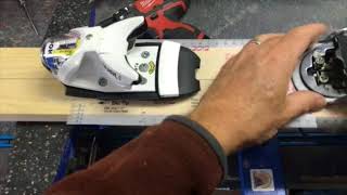 Ski Binding Test Mount Process [upl. by Chellman]