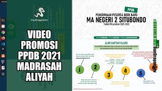 FREE DOWNLOAD TEMPLATE  VIDEO PROMOSI PPDB MADRASAH ALIYAH MA [upl. by Nirok]