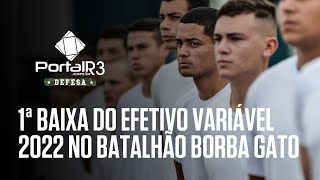 Batalhão Borba Gato realiza 1ª baixa dos soldados incorporados em 2022 [upl. by Tranquada]