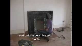 victorian fireplace restoration  installation [upl. by Lark]