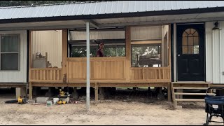 Screen in porch dogtrot style home  final result [upl. by Naoj163]