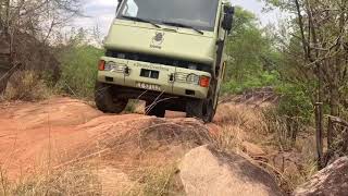 6x6 motorhome offroad in Motobo Zimbabwe [upl. by Relda889]