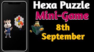 Hamster kombat Hexa Puzzle Mini Game September 8  Sort Hexagon Tiles  Stacks [upl. by Hnao]