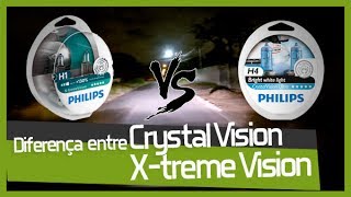 Veja a diferença entre a Lâmpada Crystal Vision e XTreme Vision Philips  TUNING PARTS [upl. by Madlen]