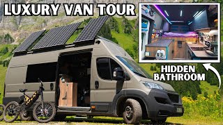 Inside the Most FUTURISTIC Campervan  DIY Van Tour [upl. by Antonina]