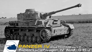 WW2 Panzer IV AusfG  H  J footage  Panzerkampfwagen IV pt6 [upl. by Sinnod]