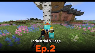 Getting a Coke OvenIndustrial Village Ep2 minecraft [upl. by Hillary639]