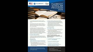 United States Educational Foundation in Pakistan USEFPFulbright Scholar Program 2025 fulbright [upl. by Arised893]