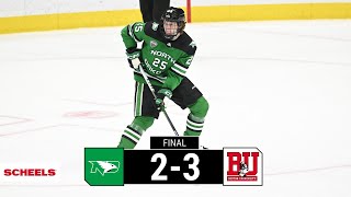 UND Hockey  Highlights at No 9 Boston University  11323 [upl. by Sharline213]