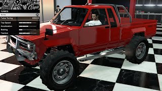 GTA 5  OG Vehicle Customization  Karin Rebel Toyota Hilux [upl. by Siderf961]