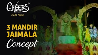 Royal Jaimala Concept Mandir Theme Indian Hindu Wedding [upl. by Ecienaj]