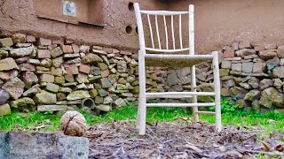 Making a chair from a walnut tree by hand [upl. by Iviv]