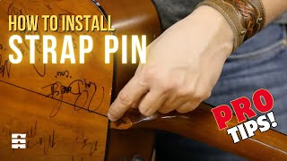 The Best Way To Install A Guitar Strap Pin [upl. by Klenk159]